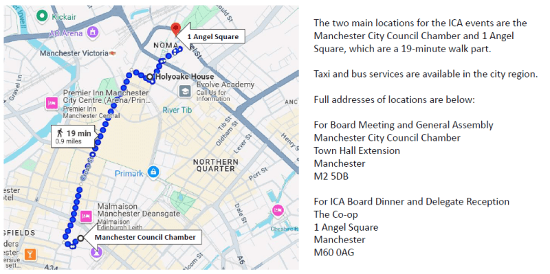 Map of Manchester
